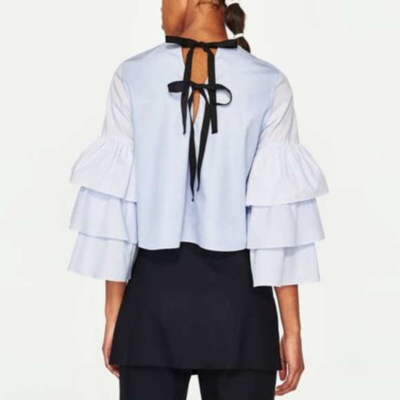 Zara Tops - Zara Cropped poplin shirt blouse